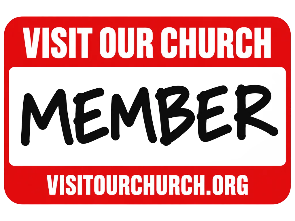 Visit Our Church member badge